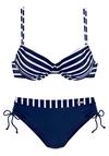 Lascana B&uuml;gel-Bikini Bikini Set Damen - marine-wei&szlig;