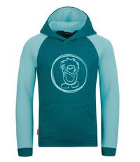 Trollkids Stavanger Hoodie M&auml;dchen - T&uuml;rkis/Hellt&uuml;rkis
