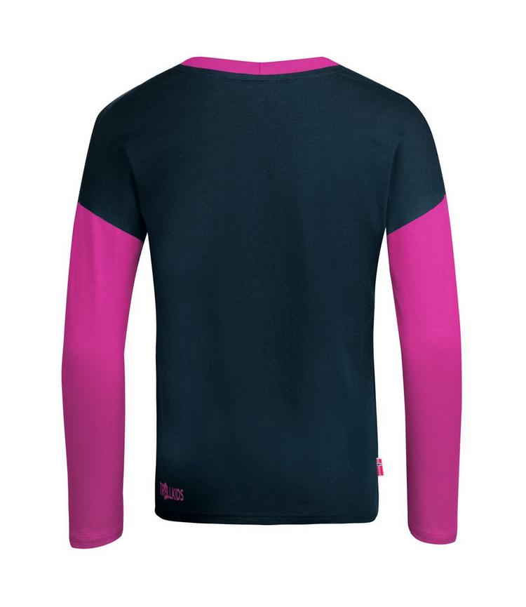 Trollkids Trollkids Preikestolen Longshirt M&auml;dchen - Marineblau/Beere - 0 | SportScheck