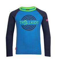 Trollkids Preikestolen Longshirt Kinder - Mittelblau/Marineblau