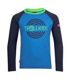 Trollkids Preikestolen Longshirt Kinder Mittelblau/Marineblau