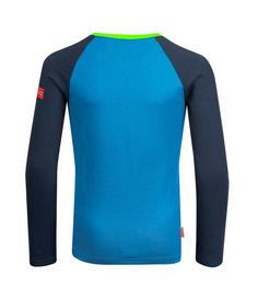 Rückansicht von Trollkids Preikestolen Longshirt Kinder Mittelblau/Marineblau