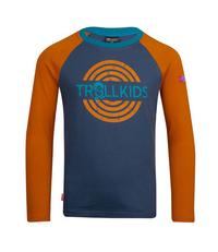 Trollkids Preikestolen Longshirt Kinder - Nachtblau/Zimt