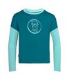 Trollkids Preikestolen Longshirt M&auml;dchen - Blaugr&uuml;n/Wasserblau
