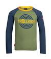 Trollkids Preikestolen Longshirt Kinder - Mossgr&uuml;n/Nachtblau