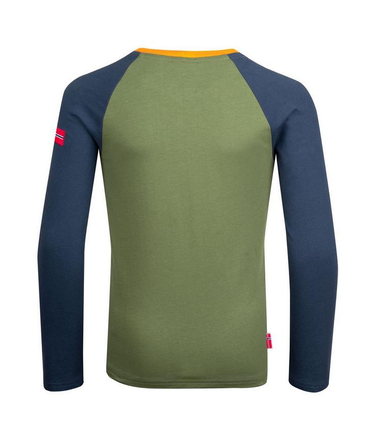 Trollkids Trollkids Preikestolen Longshirt Kinder - Mossgr&uuml;n/Nachtblau - 0 | SportScheck