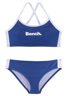 Bench Bustier-Bikini Bikini Set Damen blau-weiß