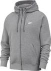 Nike NSW Club Sweatjacke Herren - dk grey heather-matte silver-white