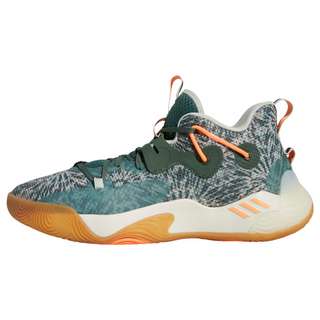 adidas Harden Stepback 3 Basketballschuh Basketballschuhe Green Oxide / Beam Orange / Off White