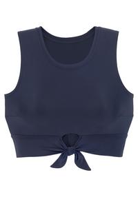 VENICE BEACH Crop-Bikini-Top Bikini Oberteil Damen - marine