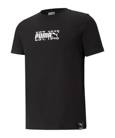 PUMA INTL T-Shirt T-Shirt Herren schwarzweissgrau