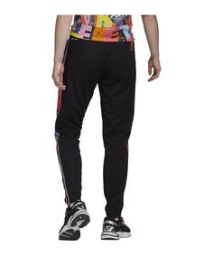 Rückansicht von adidas Tiro Pride Trainingshose Damen Trainingshose Damen schwarzblaurot