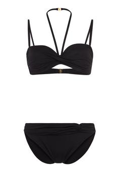 Lascana B&uuml;gel-Bandeau-Bikini Bikini Set Damen schwarz