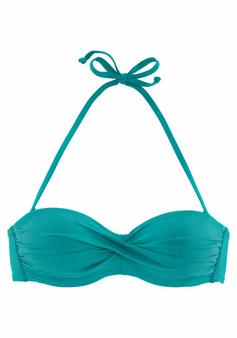 S.OLIVER Bandeau-Bikini-Top Bikini Oberteil Damen türkis