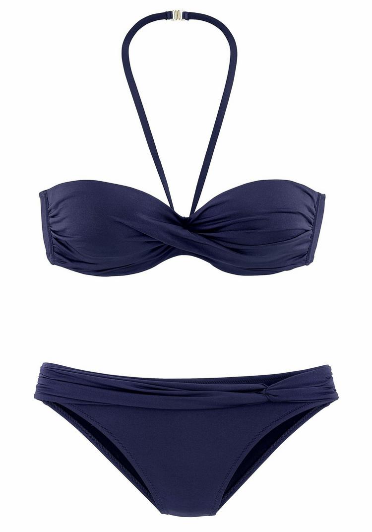 Lascana Lascana B&uuml;gel-Bandeau-Bikini Bikini Set Damen - blau - 9 | SportScheck