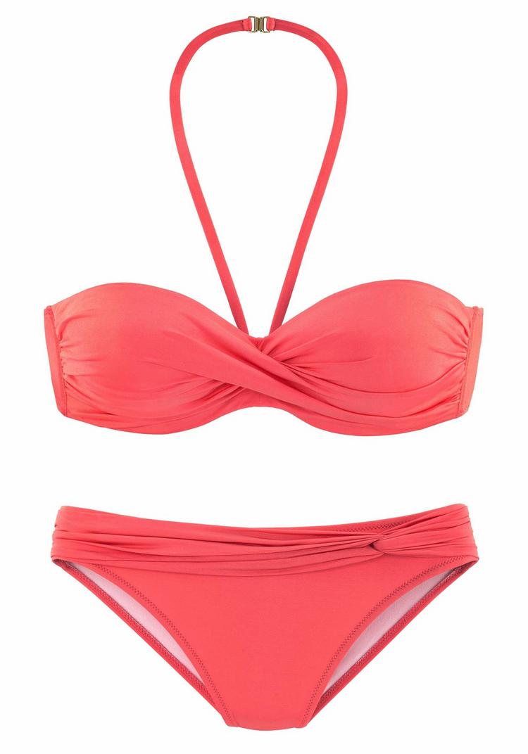 Lascana Lascana B&uuml;gel-Bandeau-Bikini Bikini Set Damen - hummer - 4 | SportScheck