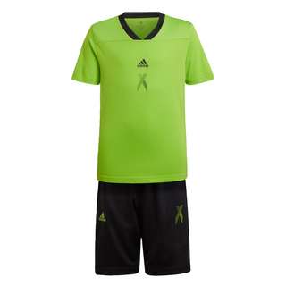 adidas Football-Inspired X Sommer-Set Trainingsanzug Kinder Semi Solar Green / Black