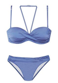 Lascana Bügel-Bandeau-Bikini Bikini Set Damen hellblau