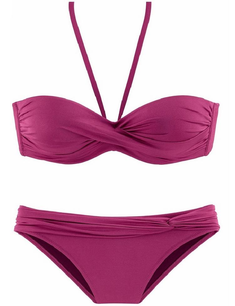 Lascana Lascana B&uuml;gel-Bandeau-Bikini Bikini Set Damen - beere - 6 | SportScheck