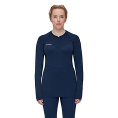 Rückansicht von Mammut Trift Langarmshirt Damen marine