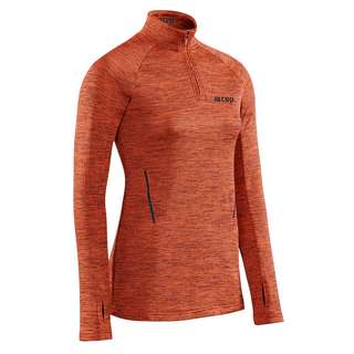 CEP Winter Run Shirt Long Laufshirt Damen dark orange melange