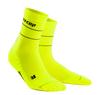 CEP Reflective Mid Cut Socken Damen - neon yellow
