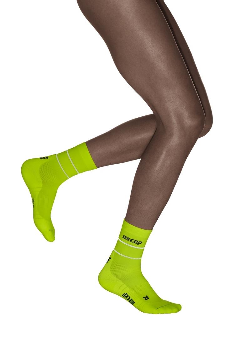 CEP CEP Reflective Mid Cut Socken Damen - neon yellow - 2 | SportScheck