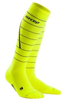 CEP Reflective Laufsocken Damen neon yellow
