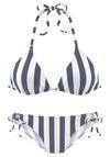 VENICE BEACH Triangel-Bikini Bikini Set Damen - marine-wei&szlig;
