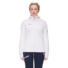 Rückansicht von Mammut Taiss Light Hooded Fleecejacke Damen white