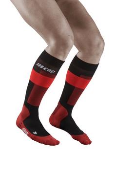 Rückansicht von CEP Laufsocken Herren red