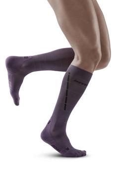 Rückansicht von CEP Reflective Laufsocken Herren purple