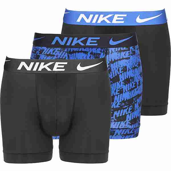 Nike Swoosh Brief 3 Pack Boxershorts Herren schwarz/blau