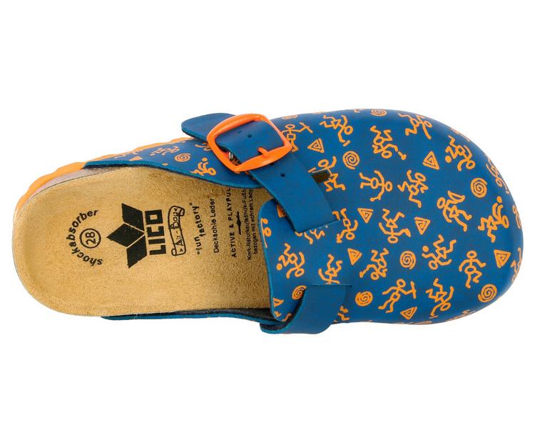 LICO LICO Pantolette Sandalen Jungen - blau/orange - 1 | SportScheck