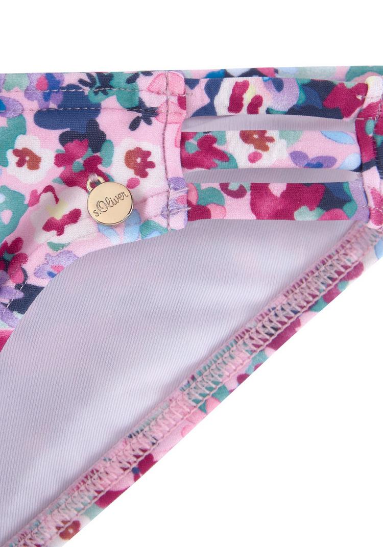 S.OLIVER S.OLIVER Bandeau-Bikini Bikini Set Damen - lila-bedruckt - 0 | SportScheck