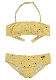 Buffalo Bandeau-Bikini Bikini Set Damen gelb-bedruckt