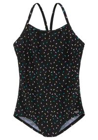 Buffalo Badeanzug Badeanzug Damen - schwarz-bedruckt