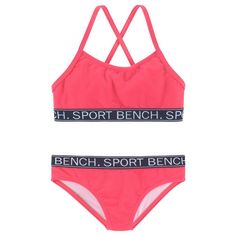 Bench Bustier-Bikini Bikini Set Damen pink