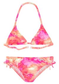 VENICE BEACH Triangel-Bikini Bikini Set Damen - bunt-pink