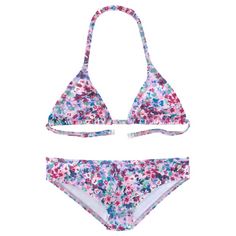 S.OLIVER Triangel-Bikini Bikini Set Damen lila-bedruckt