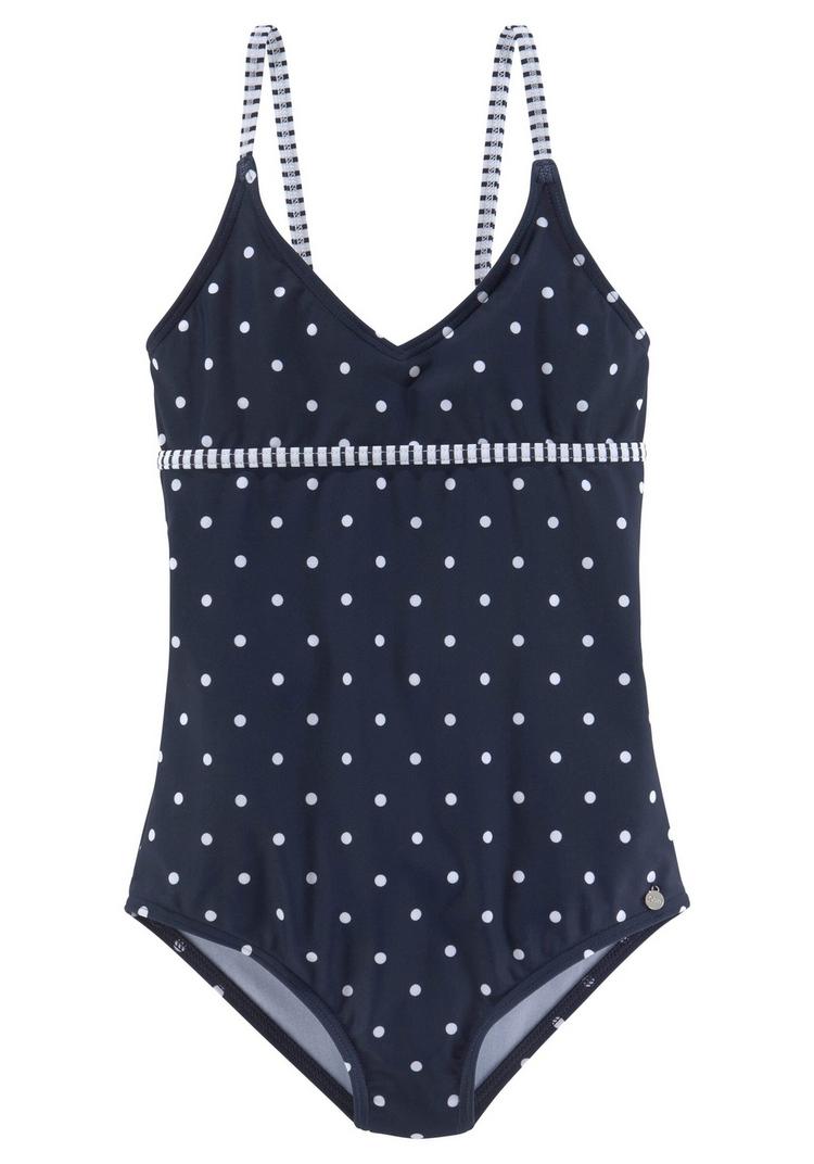 S.OLIVER S.OLIVER Badeanzug Badeanzug Damen - marine-wei&szlig; - 0 | SportScheck