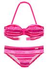 Buffalo Bandeau-Bikini Bikini Set Damen - pink-gestreift
