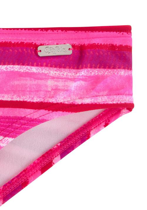 Rückansicht von Buffalo Bandeau-Bikini Bikini Set Damen pink-gestreift