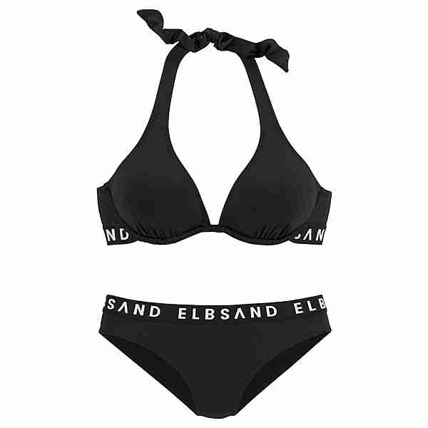 ELBSAND Bikini Set Damen schwarz