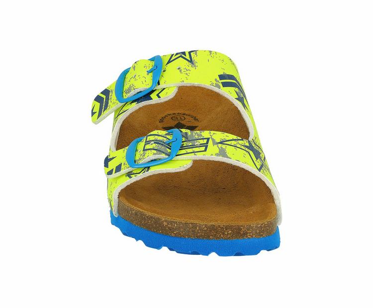 LICO LICO Pantolette Sandalen M&auml;dchen - neongelb/blau - 0 | SportScheck