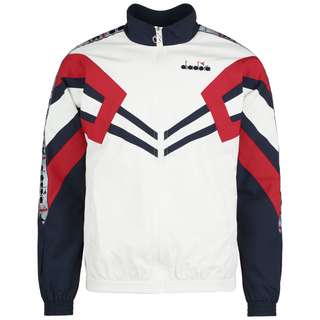 Diadora Track Jacket MVB Trainingsjacke Herren weiß / dunkelblau