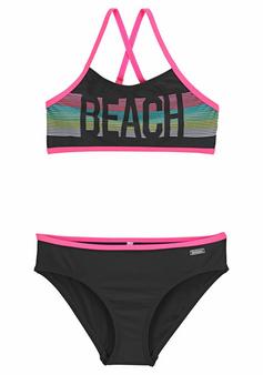 Bench Bustier-Bikini Bikini Set Damen schwarz