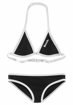 Bench Triangel-Bikini Bikini Set Damen schwarz-weiß