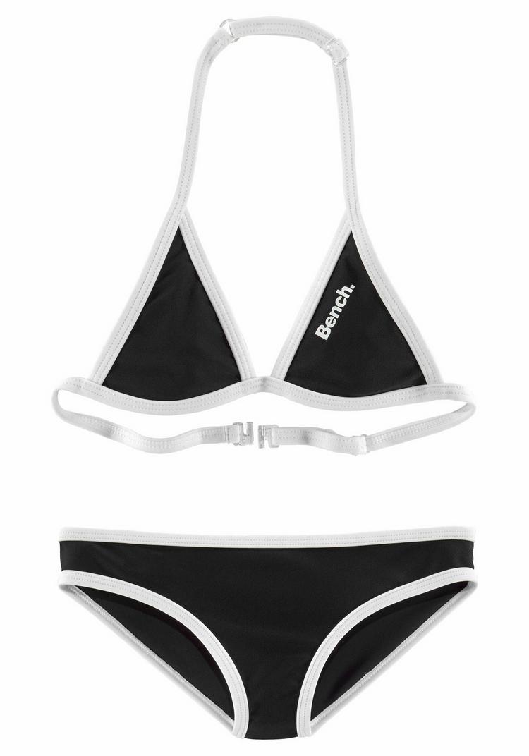 Bench Bench Triangel-Bikini Bikini Set Damen - schwarz-wei&szlig; - 0 | SportScheck