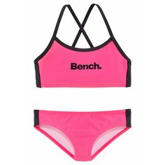 Bench Bustier-Bikini Bikini Set Damen pink-schwarz
